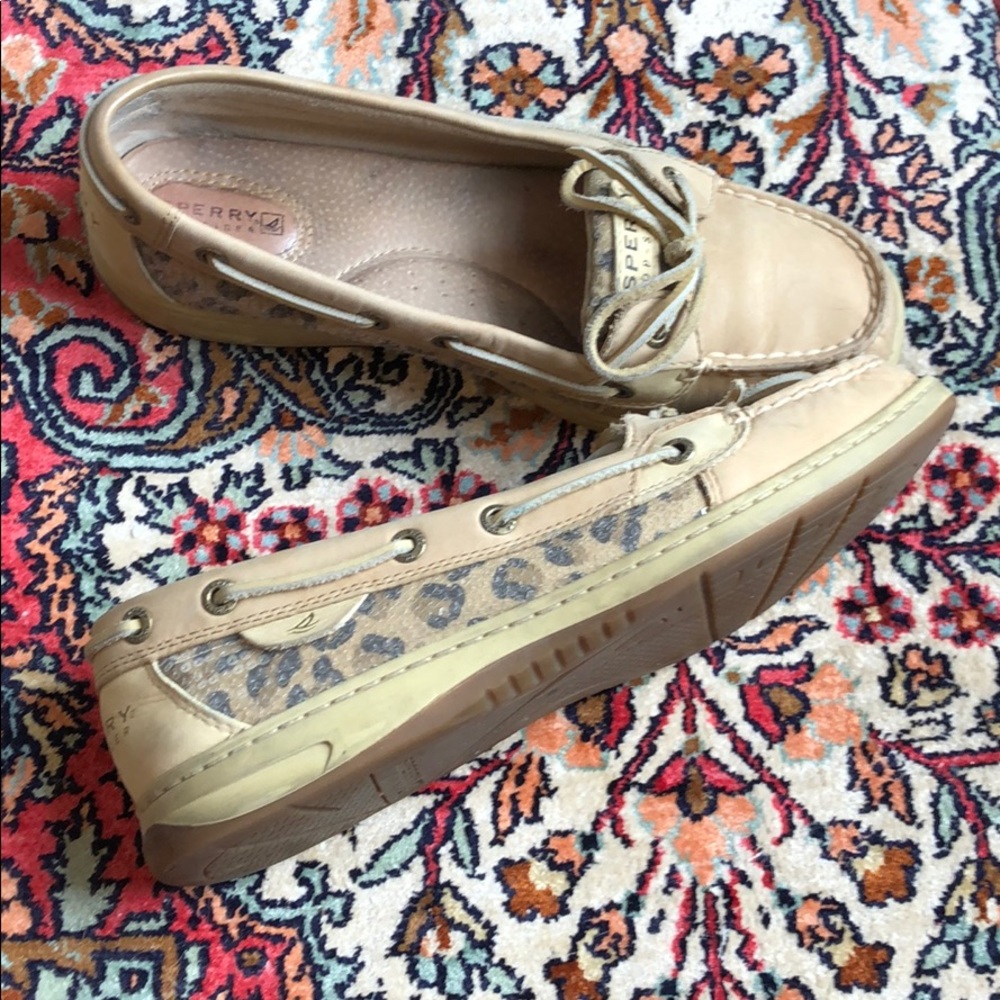 Sperry Topsiders Cheetah with Sequins size 9m